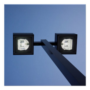 Tall streetlamp poster