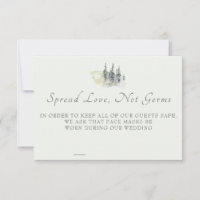 Tall Timber Watercolor Evergreen Safety Card