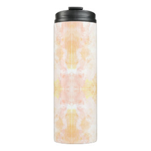 Tall travel mug with a black lid