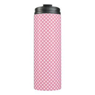 Tall travel mug with a black lid