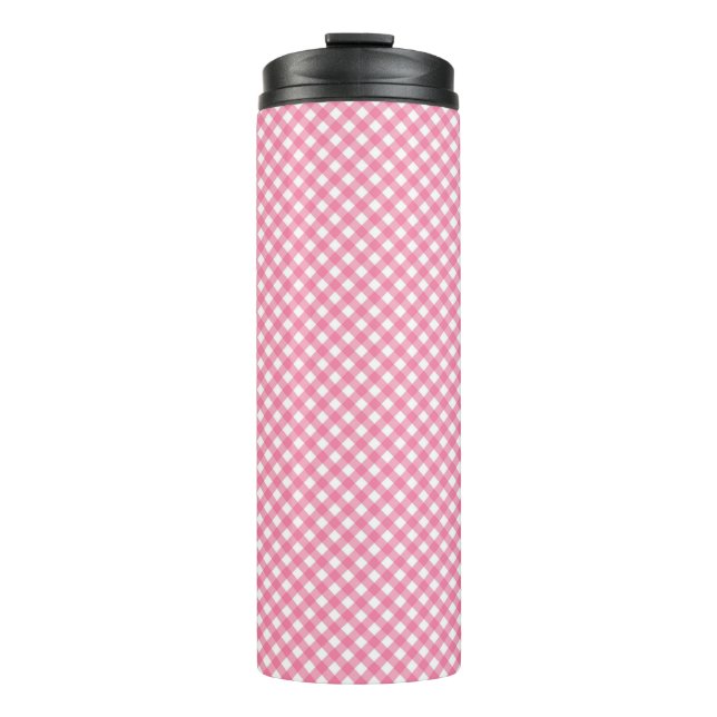 Tall travel mug with a black lid (Front)