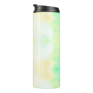 Tall tumbler with a black lid featuring a soft