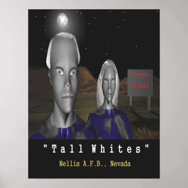 tall whites aliens poster (Front)