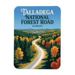 Talladega National Forest Road Alabama Magnet