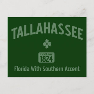 TALLAHASSEE: 1824 POSTCARD