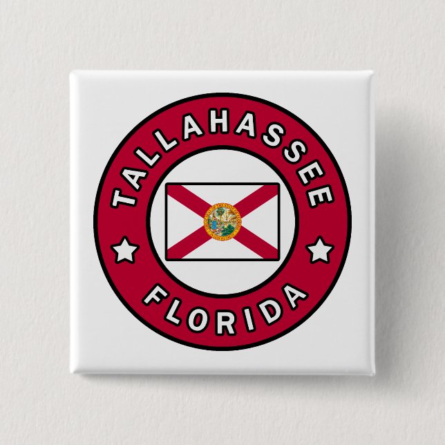 Tallahassee Florida 15 Cm Square Badge (Front)