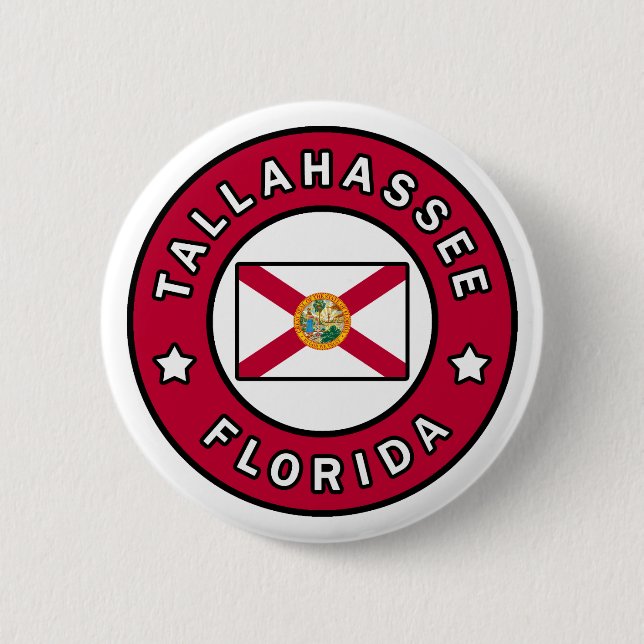 Tallahassee Florida 6 Cm Round Badge (Front)