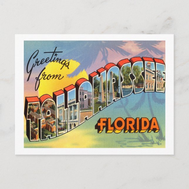 Tallahassee Florida Postcard (Front)