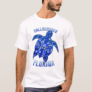 Tallahassee Florida Vacation Tribal Turtle T-Shirt