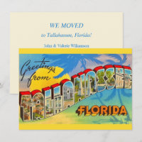 Tallahassee Greeting Moving Announcement