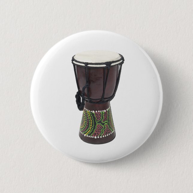 TallDjembeDrum070111 6 Cm Round Badge (Front)