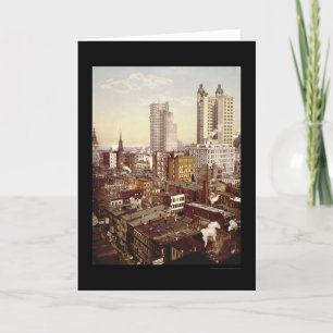 Tallest Buildings New York City 1901 Card