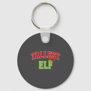 Tallest Elf Christmas Family Matching Group Xmas Key Ring