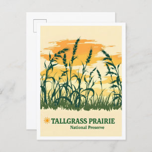 Tallgrass Prairie National Preserve Kansas Travel Postcard