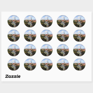 Tallin, Estonia Historic Centre, Classic Round Sticker