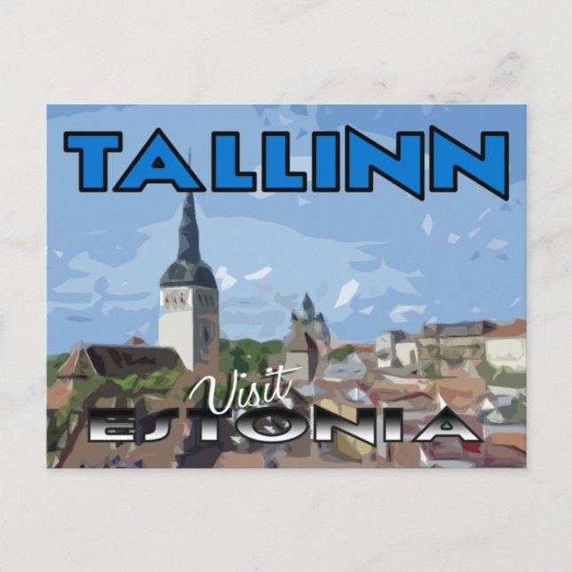 Tallin, Visit Estonia Postcard (Front)