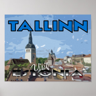 Tallin, Visit Estonia Poster