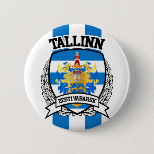 Tallinn 6 Cm Round Badge