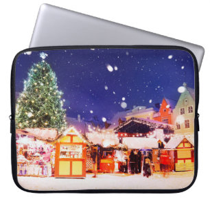 Tallinn Christmas Market. Laptop Sleeve