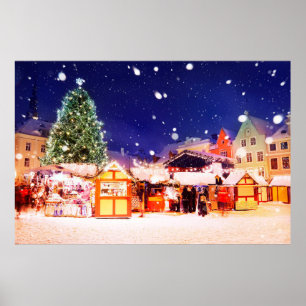 Tallinn Christmas Market. Poster