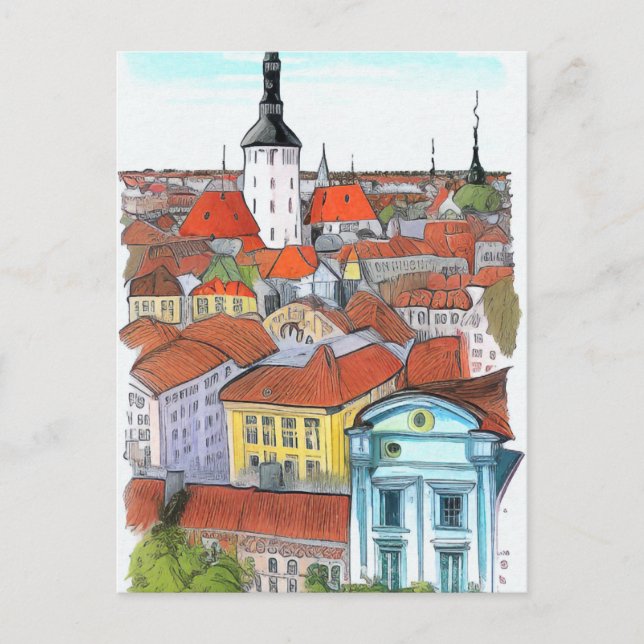 Tallinn Estonia Art Card (Front)