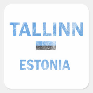 Tallinn Estonia Designs Square Sticker