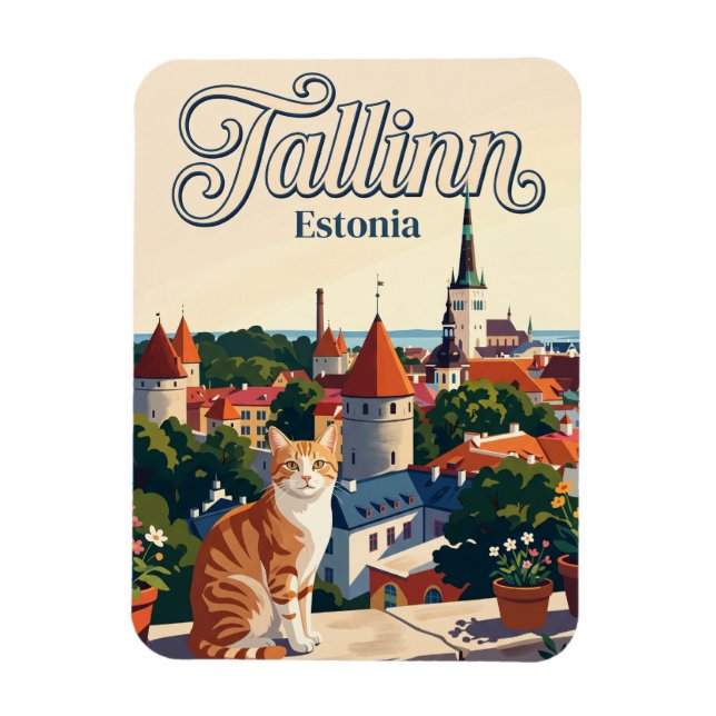 Tallinn Estonia Magnet (Vertical)