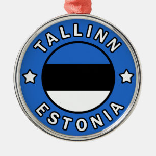 Tallinn Estonia Metal Ornament