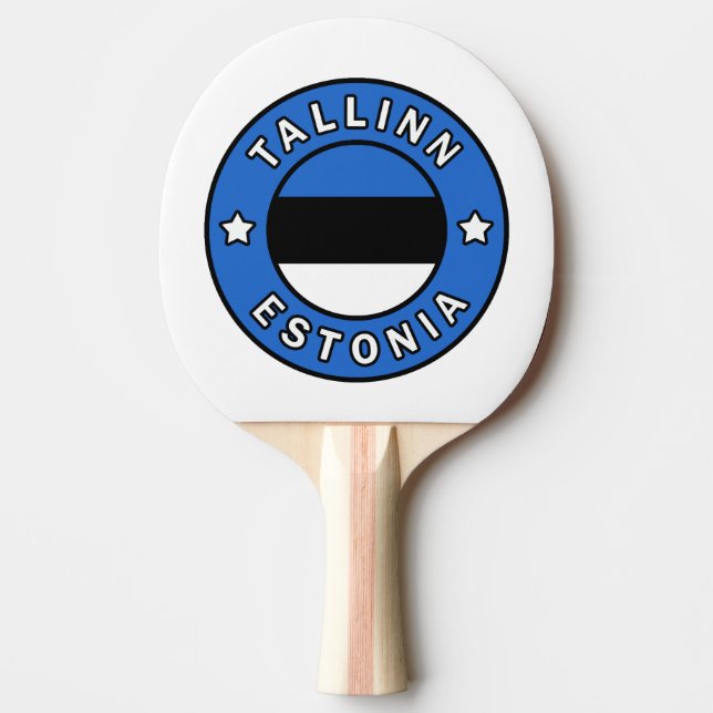 Tallinn Estonia Ping Pong Paddle (Front)