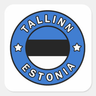 Tallinn Estonia Square Sticker