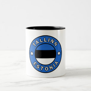 Tallinn Estonia Two-Tone Coffee Mug