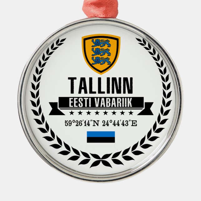 Tallinn Metal Tree Decoration (Front)