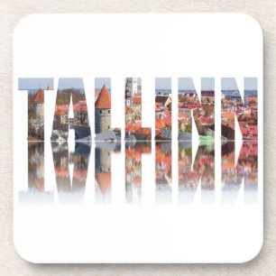 Tallinn text composed of old town coaster