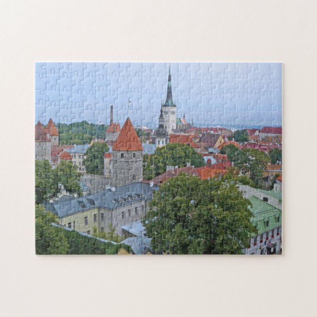 Tallinn towers view puzzle (Horizontal)