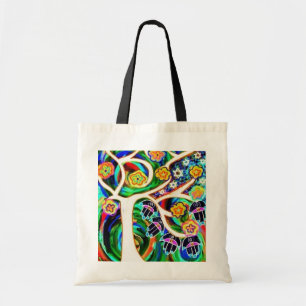 Tallis Tote Bag - Ivory Tree Of Life Hamsa