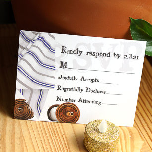 Tallit Bar Mitzvah RSVP Card