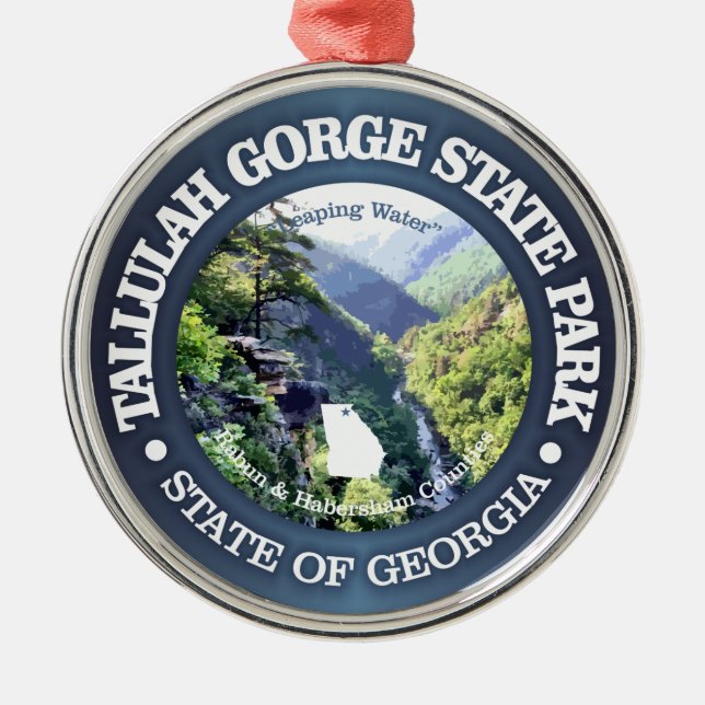Tallulah Gorge SP Metal Ornament (Front)