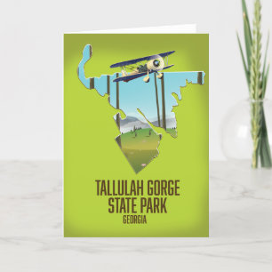 Tallulah Gorge State Park map Card
