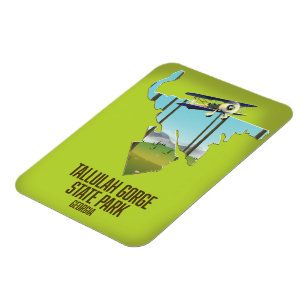 Tallulah Gorge State Park map Magnet