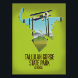 Tallulah Gorge State Park map Poster<br><div class="desc">Tallulah Gorge State Park map in a beautiful vintage or retro style.</div>