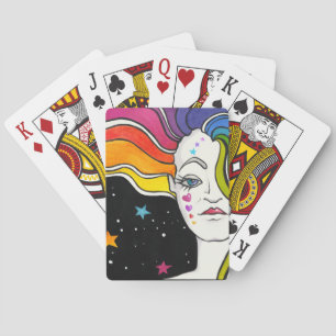 Tallulah Pop Art Diva Playing Cards