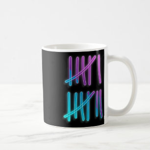 Tally Marks 67 Meme Colorful Counting 6 7 Brainrot Coffee Mug