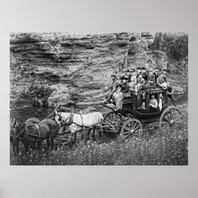 TALLYHO COACH PARTY c. 1889 Poster (Front)