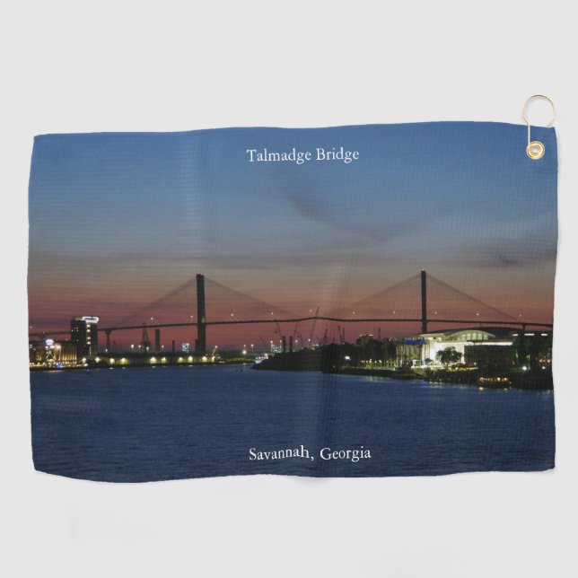 Talmadge Bridge golf towel (Horizontal)