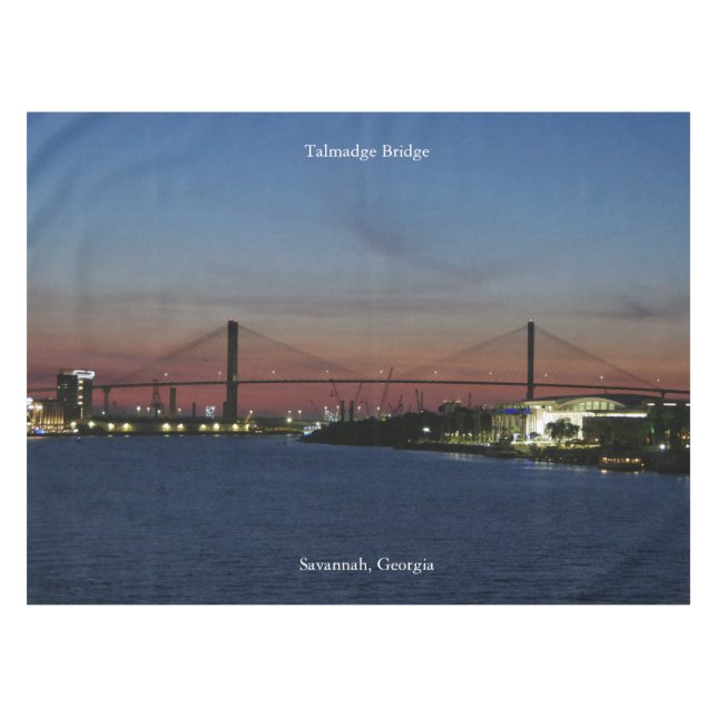 Talmadge Bridge tablecloth (Front (Horizontal))