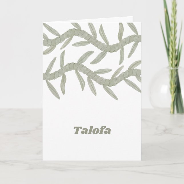 Talofa Thank You Card (Front)