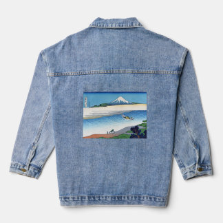 Tama River in Musashi Province Denim Jacket