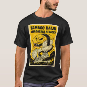 Tamago Kaiju Amagasaki Attack Retro Sushi Monster T-Shirt