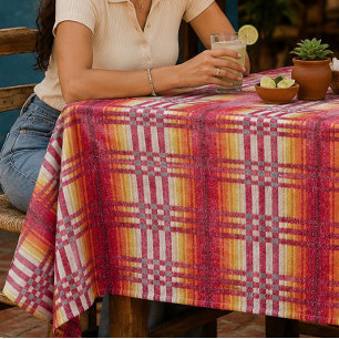 "TAMALE" AUTHENTIC MEXICAN PRINT HISPANIC-HERITAGE TABLECLOTH