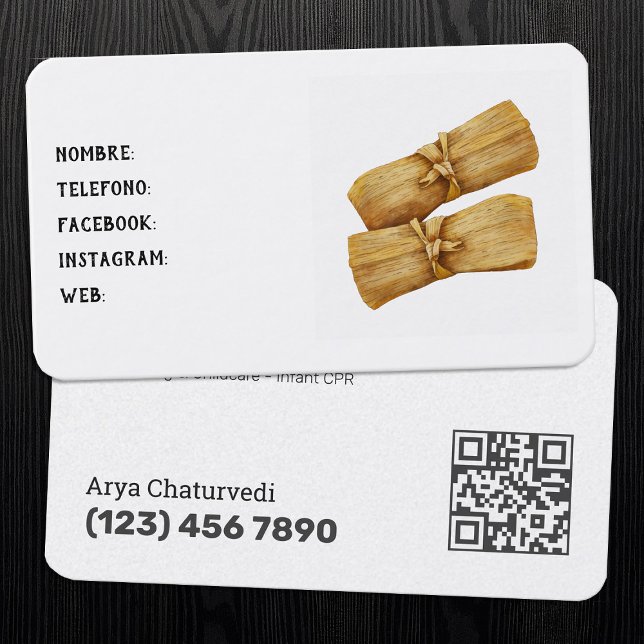 Tamales Business Card (Tamales Business Cards)